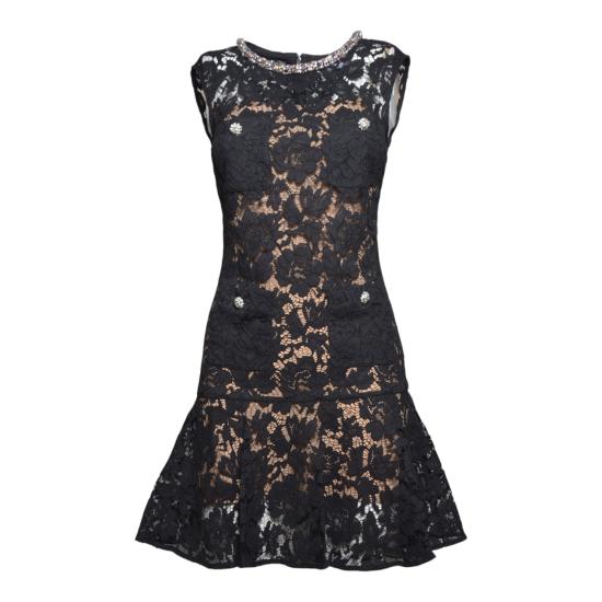26SS 셀프 포트레이트 숏 원피스 SS26164SB BLACK Nero