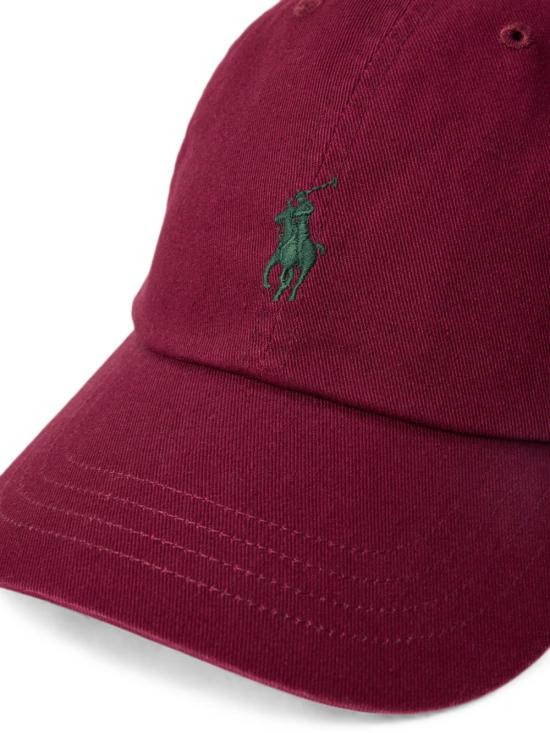 26FW 폴로 랄프로렌 클래식 로고 자수 스포츠 볼캡 710667709 517 Bordeaux - POLO RALPH LAUREN
