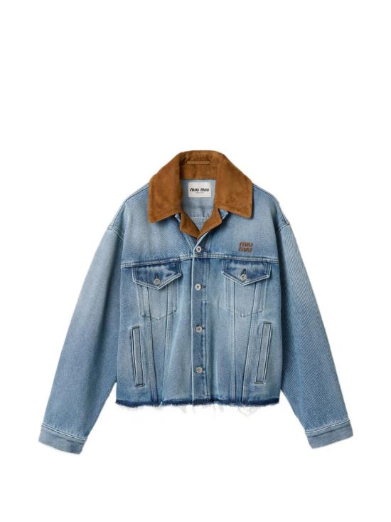 26FW 미우미우 데님 자켓 GWB313196Y S OOOF0013