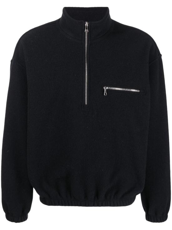 26FW 리에르 집업 니트 NFL1 X02BLACK