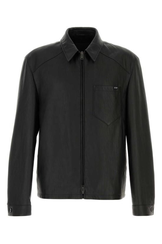 26FW 프라다 가죽 자켓 UPW615SOOO19WC F0002 Black