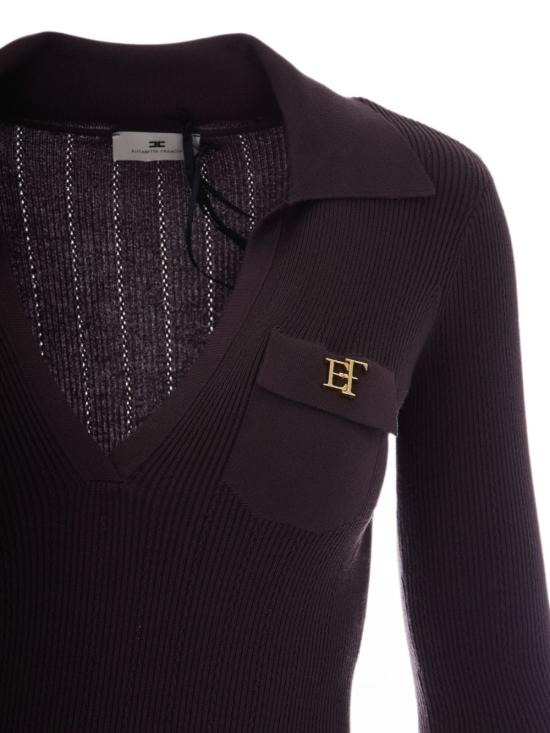 26FW 엘리자베타프랜치 미디 원피스 AM08B66E2 EV9 Dark Chocolate - ELISABETTA FRANCHI