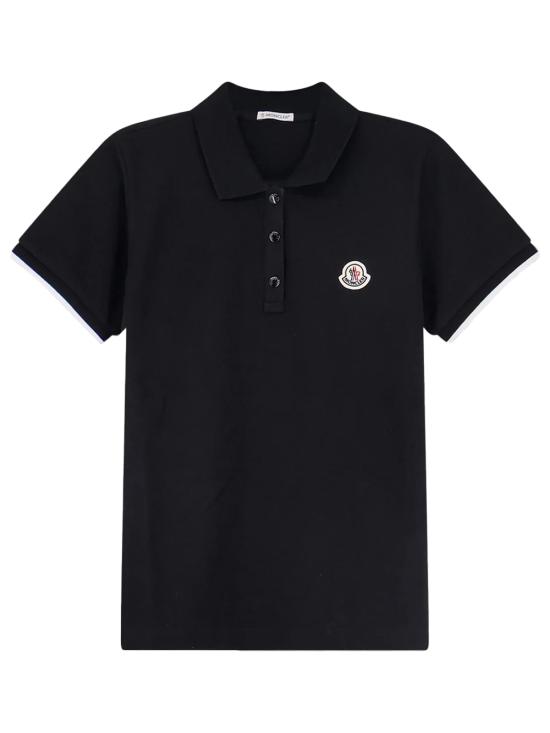 26FW 몽클레어 폴로 티셔츠 L20938A00007 84720 999 BLACK