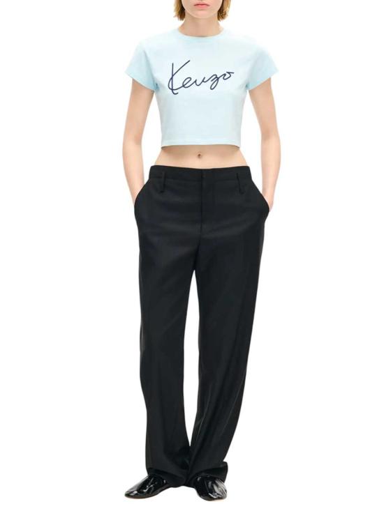 26FW 겐조 반팔 티셔츠 FG62TS0504SG 63 BLEU CLAIR - KENZO