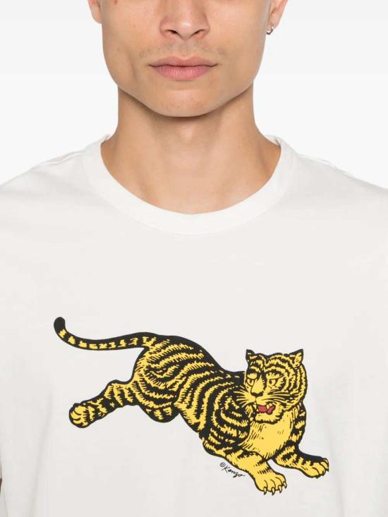 26FW 겐조 반팔 티셔츠 FG65TS1654SG 02 BLANC CASSE - KENZO