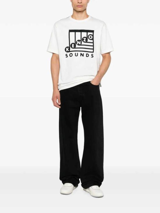 26FW 겐조 반팔 티셔츠 FG65TS2914SG 02 BLANC CASSE - KENZO