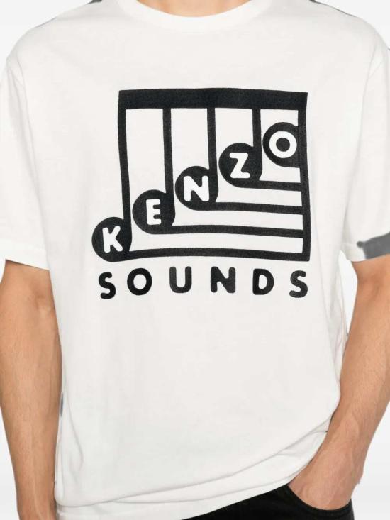 26FW 겐조 반팔 티셔츠 FG65TS2914SG 02 BLANC CASSE - KENZO