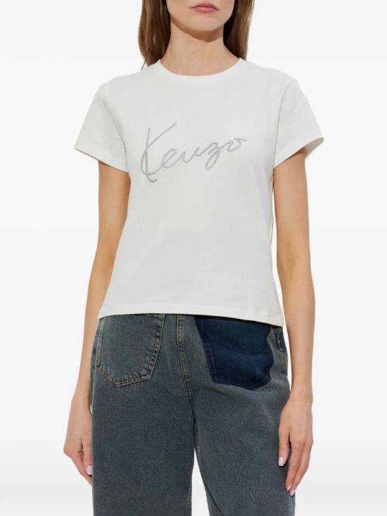 26FW 겐조 반팔 티셔츠 FG62TS2624SG 02 BLANC CASSE - KENZO