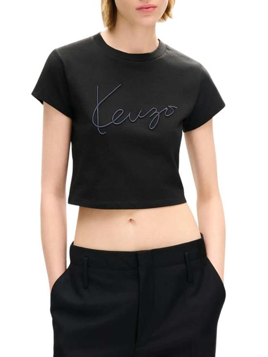 26FW 겐조 반팔 티셔츠 FG62TS0504SG 99J NOIR - KENZO