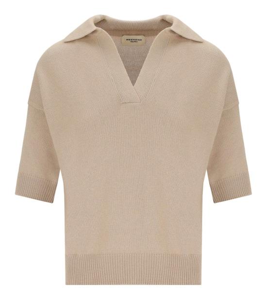 26FW 위켄드막스마라 폴로 티셔츠 2625366151600 009 S Beige