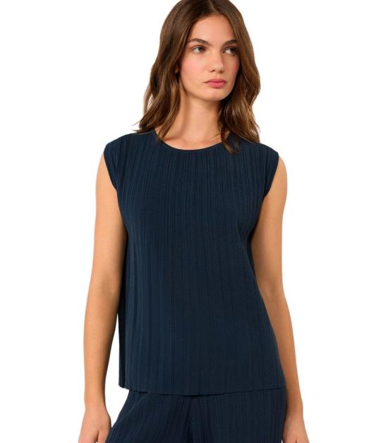 26FW 위켄드막스마라 민소매 티셔츠 2625366021600 004 S Blue - WEEKEND MAX MARA