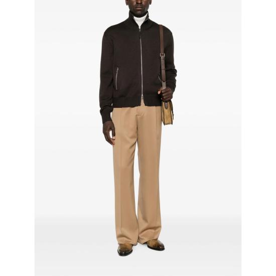 26FW 톰포드 집업 니트 YMW152 KZL027 ECJ BROWN - TOMFORD