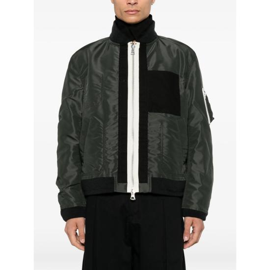 26FW 사카이 봄버 자켓 26 04035M 045 BLACK GREEN - SACAI