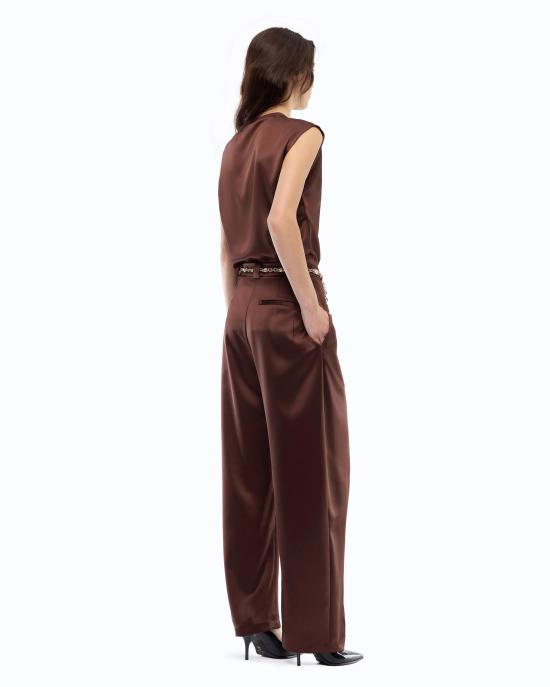 26FW 핑코 스트레이트 팬츠 105570A3GB L86 Ciocc amaro - PINKO