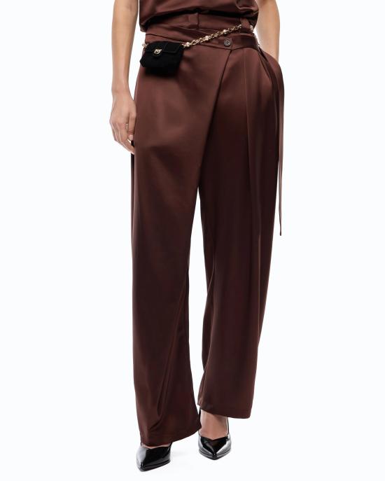 26FW 핑코 스트레이트 팬츠 105570A3GB L86 Ciocc amaro - PINKO