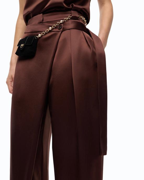 26FW 핑코 스트레이트 팬츠 105570A3GB L86 Ciocc amaro - PINKO