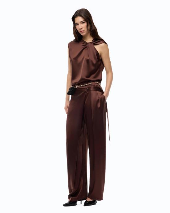 26FW 핑코 스트레이트 팬츠 105570A3GB L86 Ciocc amaro - PINKO