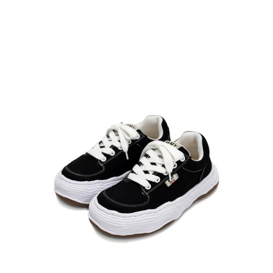 26FW 메종 미하라 야스히로 올리버 OG 솔 캔버스 로우탑 스니커즈 A15FW704 BLACK - MAISON MIHARA YASUHIRO