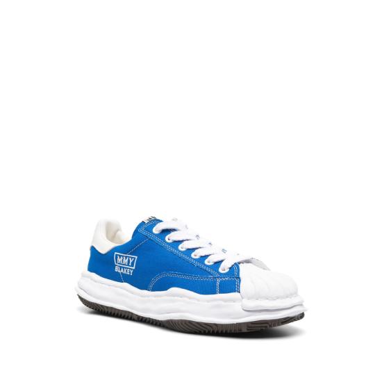 26FW 메종 미하라 야스히로 블레이키 OG 솔 캔버스 로우탑 스니커즈 A08FW735 CLBLU BLUE - MAISON MIHARA YASUHIRO
