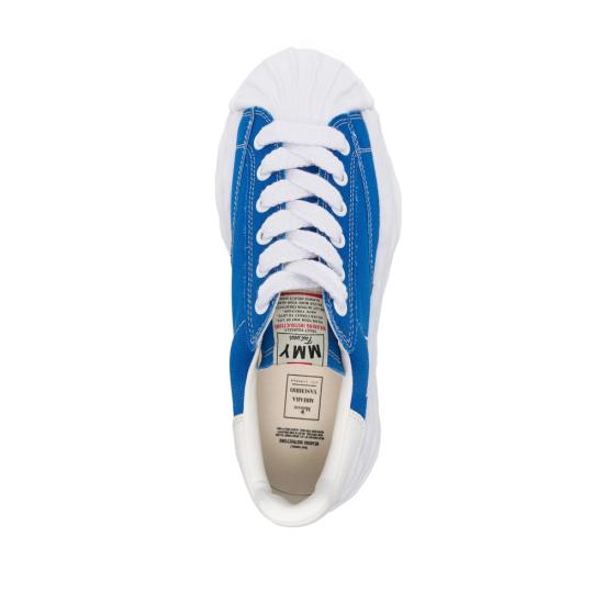 26FW 메종 미하라 야스히로 블레이키 OG 솔 캔버스 로우탑 스니커즈 A08FW735 CLBLU BLUE - MAISON MIHARA YASUHIRO