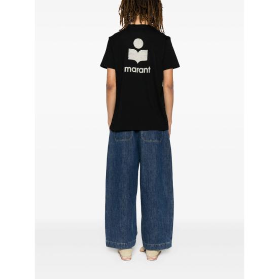 26FW 이자벨마랑 반팔 티셔츠 B1N19H TS0047HA BKEC BLACK - ISABEL MARANT