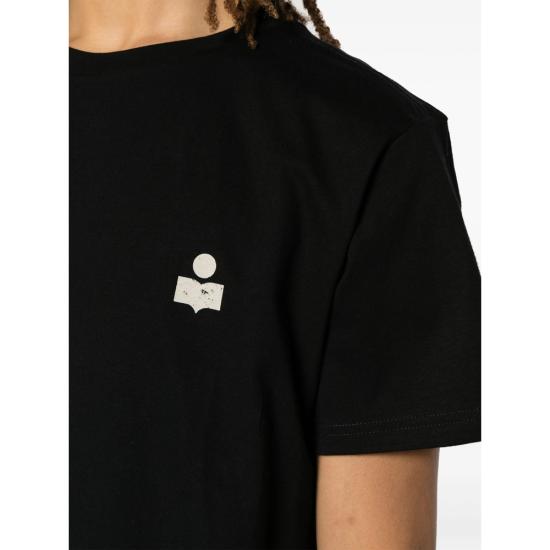 26FW 이자벨마랑 반팔 티셔츠 B1N19H TS0047HA BKEC BLACK - ISABEL MARANT
