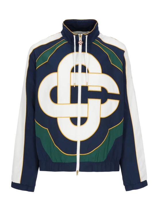 26FW 카사블랑카 수트 자켓 MPF26JK512 01 Green Navy Blue
