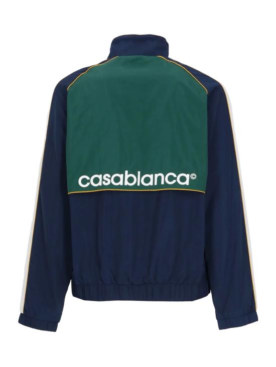 26FW 카사블랑카 수트 자켓 MPF26JK512 01 Green Navy Blue - CASABLANCA