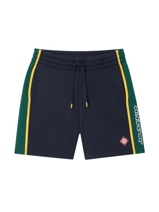 26FW 카사블랑카 숏팬츠 MPF26JTR392 01 NAVY GREEN YELLOW