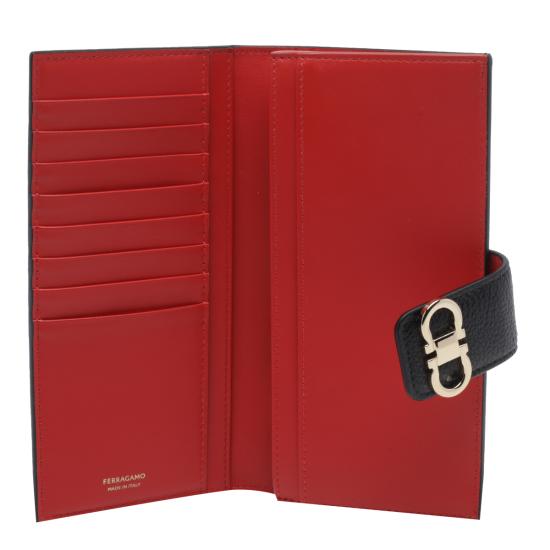 26FW 살바토레 페라가모 지갑 795522 221157NERO RED BLACK - SALVATORE FERRAGAMO