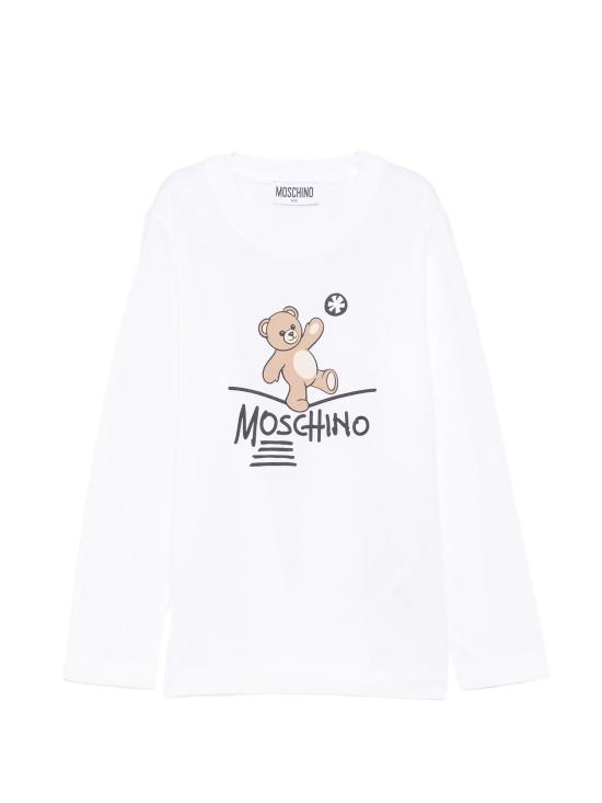 26FW [키즈] 모스키노 티셔츠 HZO00JLAA20 10101 Bianco