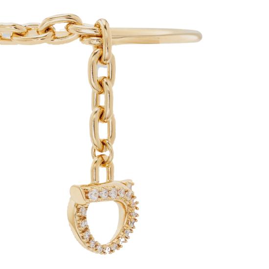 26FW 살바토레 페라가모 팔찌 795111 760998ORO CRYSTAL Gold - SALVATORE FERRAGAMO