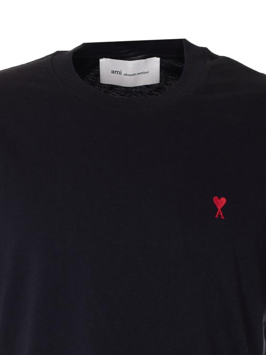 26FW 아미 알렉산드르 마티우시 반팔 티셔츠 BFUTS035 724001 Black - AMI ALEXANDRE MATIUSSI