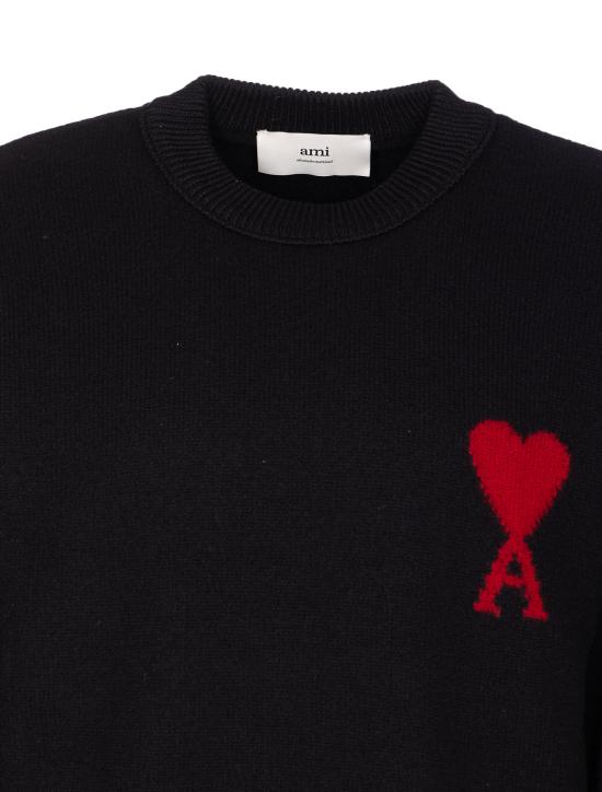 26FW 아미 알렉산드르 마티우시 스웨터 UKS838 018009 BLACK - AMI ALEXANDRE MATIUSSI