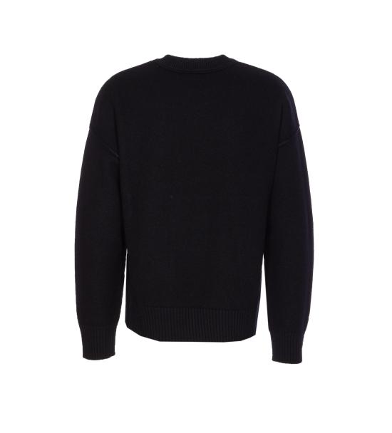 26FW 아미 알렉산드르 마티우시 스웨터 UKS838 018009 BLACK - AMI ALEXANDRE MATIUSSI