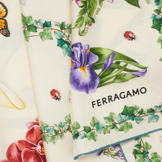 26FW 살바토레 페라가모 머플러/스카프 795198 310245AVORIO AZZURRO MULTICOLOR - SALVATORE FERRAGAMO