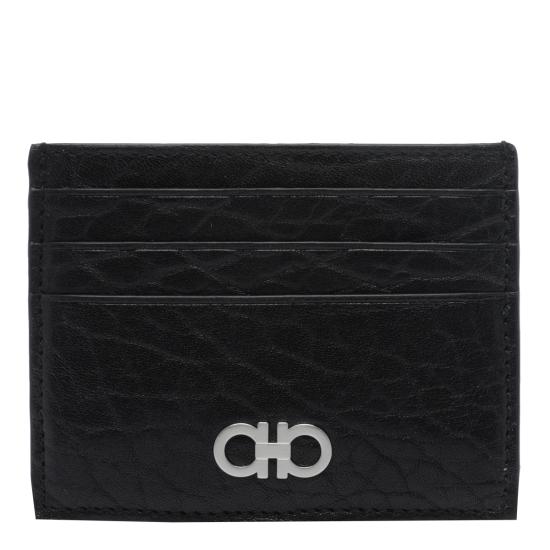 26FW 살바토레 페라가모 간치니 크레딧 카드 홀더 788738 661749NERO Black