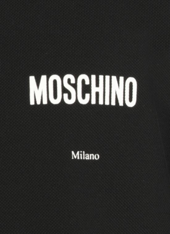 26FW 모스키노 폴로 티셔츠 1601 52421555 Black - MOSCHINO