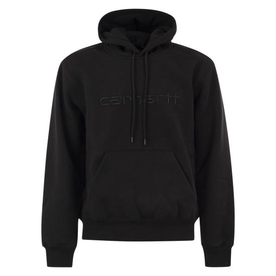 26FW 칼하트 후드 칼하트 스웨트셔츠 I030547 BLACK