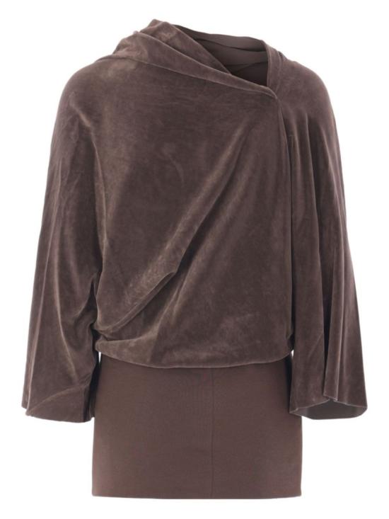 25FW 릭 오웬스 긴팔 티셔츠 RP02E4231 V78 Brown - RICK OWENS