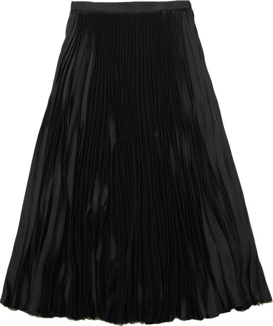 26FW 질샌더 미디 스커트 J02MA0407J70096001 BLACK