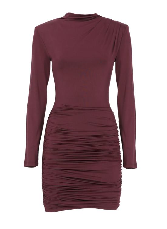 26FW 로테이트 미디 원피스 1161762694 Burgundy