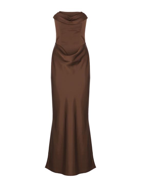 26FW 로테이트 미디 원피스 1163362910 Brown