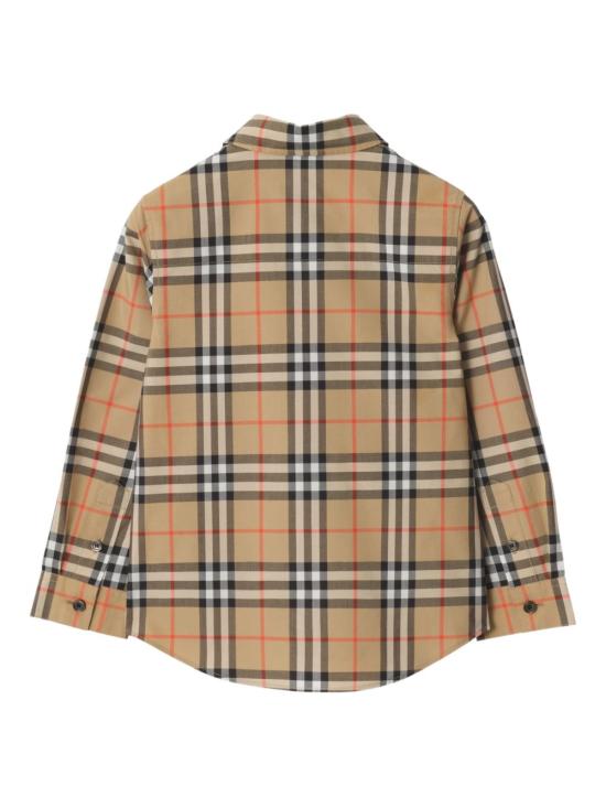 26FW [키즈] 버버리 셔츠 8117166 B9368 Beige - BURBERRY