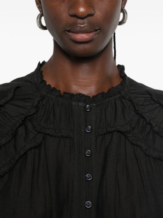 26FW 이자벨마랑에뚜왈 크리스타 블라우스 크리스타 블라우스 HT0681FB B3J04E01BK - ISABEL MARANT ETOILE