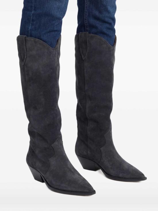 26FW 이자벨마랑 덴비 스웨이드 카프스킨 카우보이 부츠 BT0001FA A1A03S02FK Nero - ISABEL MARANT