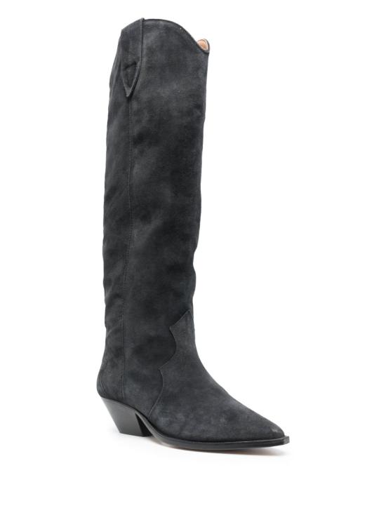 26FW 이자벨마랑 덴비 스웨이드 카프스킨 카우보이 부츠 BT0001FA A1A03S02FK Nero - ISABEL MARANT