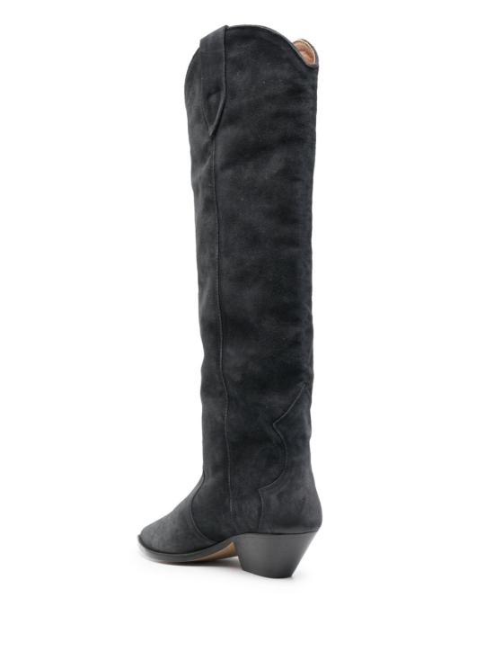 26FW 이자벨마랑 덴비 스웨이드 카프스킨 카우보이 부츠 BT0001FA A1A03S02FK Nero - ISABEL MARANT