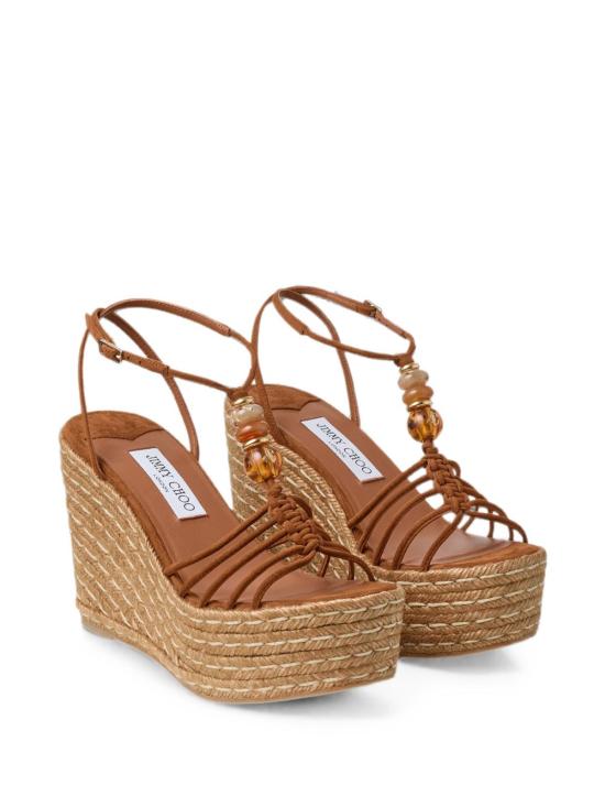 26FW 지미추 샌들 LEMIWEDGE100IPV TANMIX BEIGE - JIMMY CHOO
