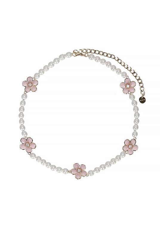26FW 셀프 포트레이트 목걸이/팬던트 PF26639NP PINK ENAMEL FLOWERPINK